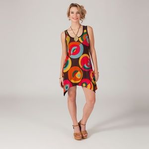 Slinky Bold Geometric Dress SZ S/M